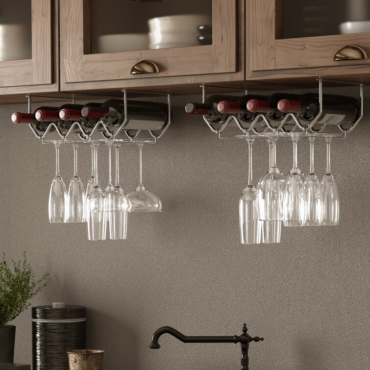 Counter wine glass outlet holder